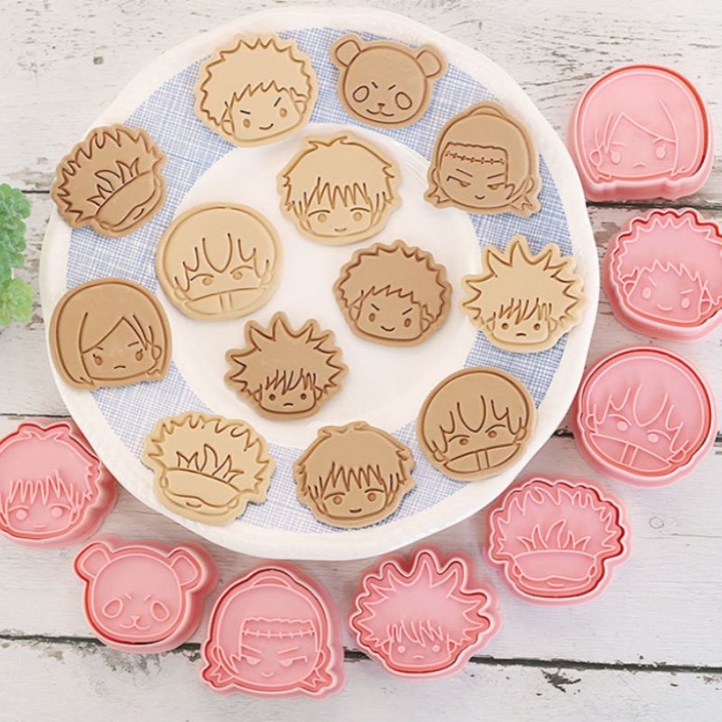 8pcs Jujutsu Kaisen Cake Cooki - Baking Kitchen For Kids บทวิจารณ์และราคา