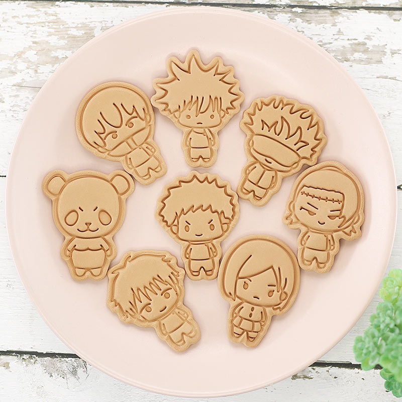 8pcs Jujutsu Kaisen Cake Cooki - Baking Kitchen For Kids บทวิจารณ์และราคา