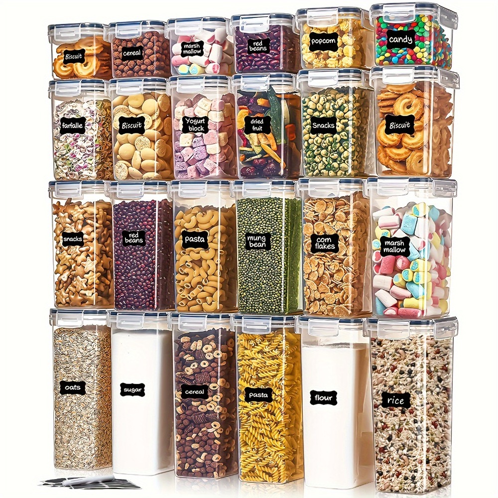 24Pcs Food Storage Containers  - Kitchen Baking Tins บทวิจารณ์และราคา