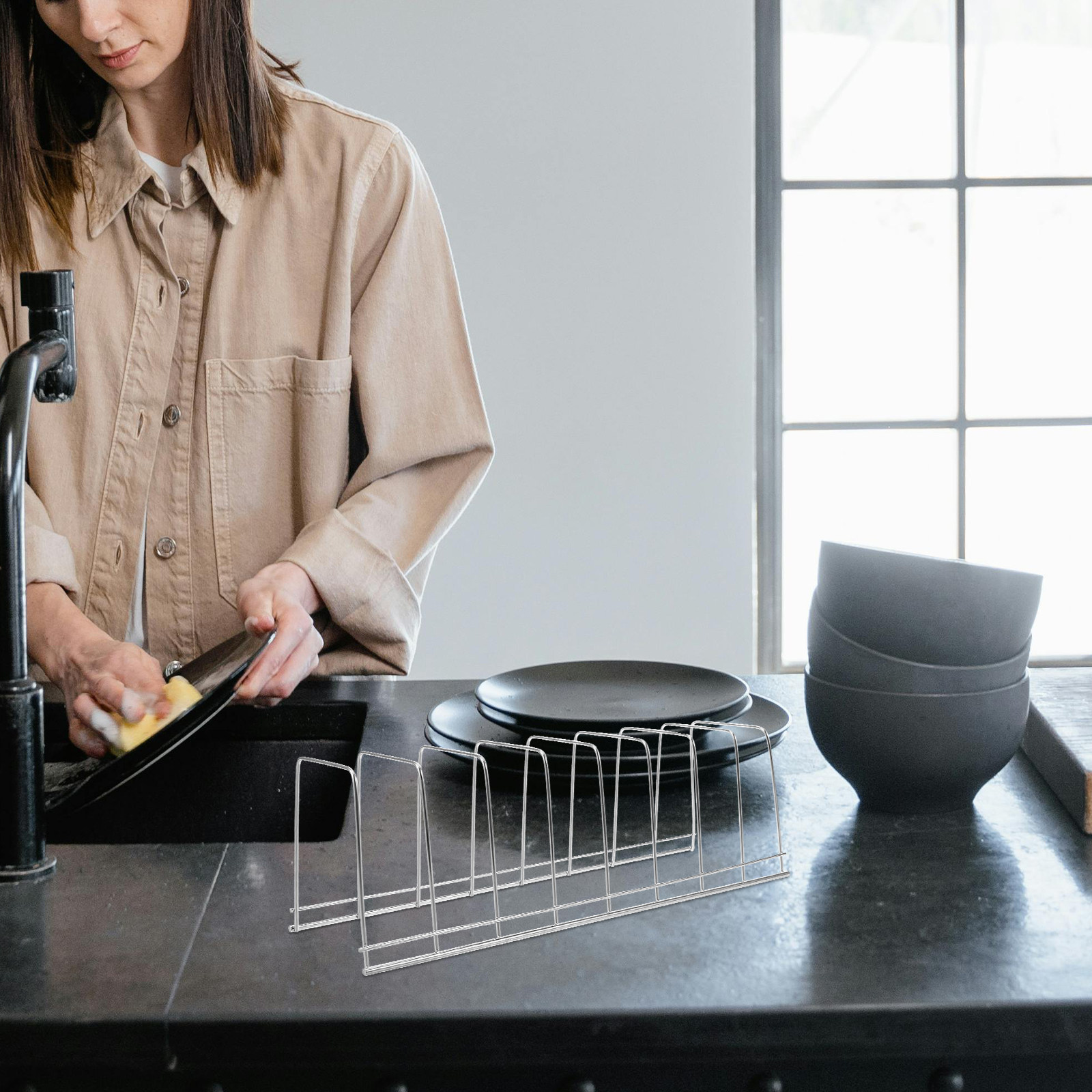 Premium Stainless Steel Dish D - Kitchen Baking Tray Storage บทวิจารณ์และราคา