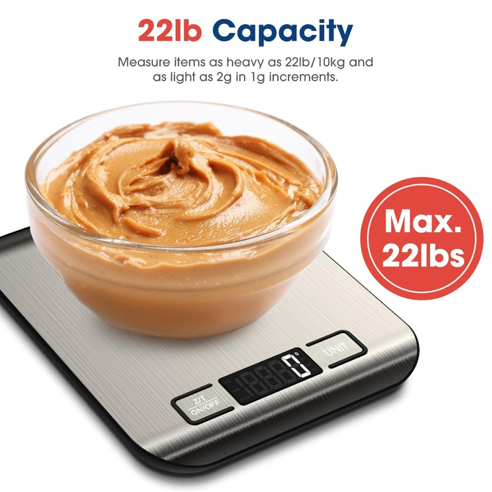 Mik-Nana Food Scale, 22lb Digi - Kitchen Baking Scale บทวิจารณ์และราคา