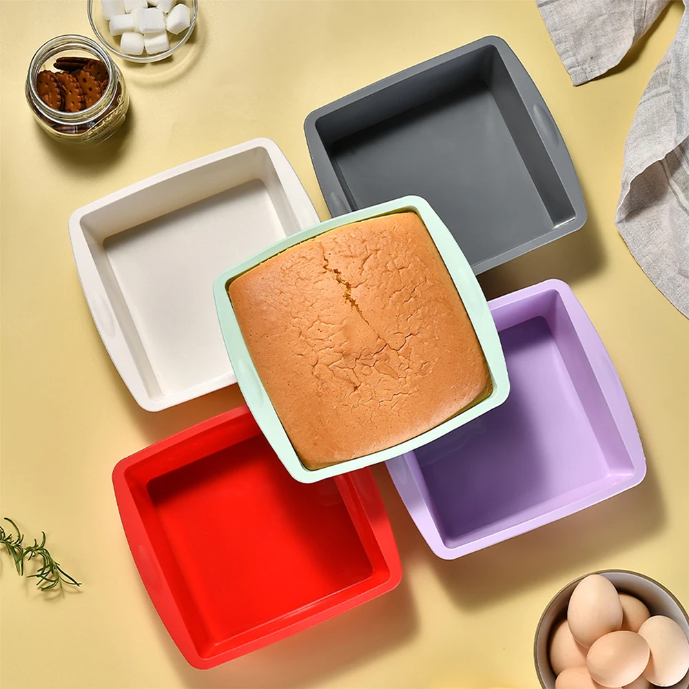 1/4Pcs Silicone Square Cake Mo - Kitchen Baking Ware บทวิจารณ์และราคา