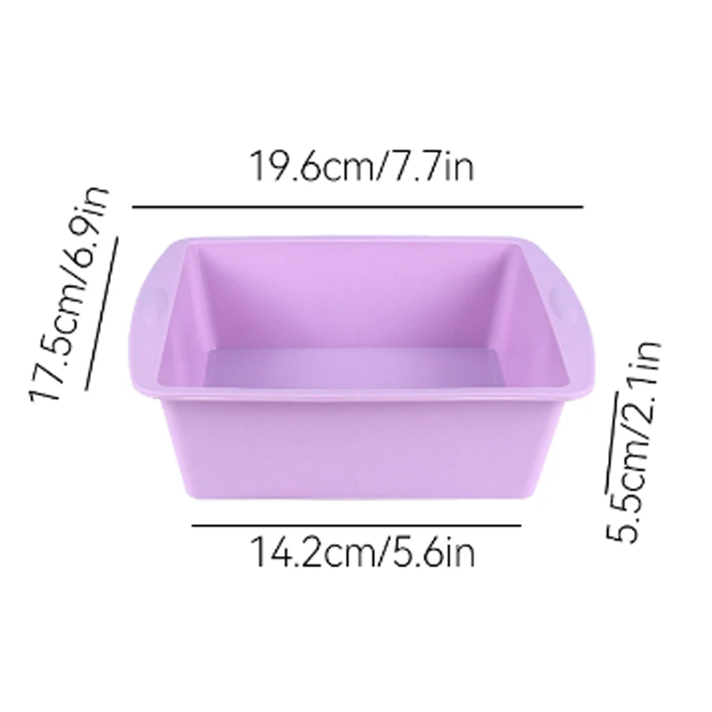 1/4Pcs Silicone Square Cake Mo - Kitchen Baking Ware บทวิจารณ์และราคา