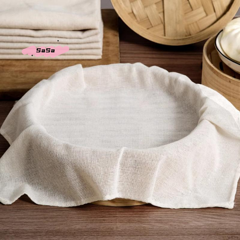 3Pcs Pure Cotton Steamer Cloth - Kitchen Baking Drawer บทวิจารณ์และราคา