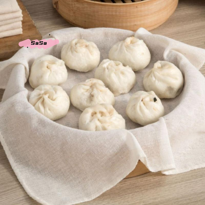 3Pcs Pure Cotton Steamer Cloth - Kitchen Baking Drawer บทวิจารณ์และราคา