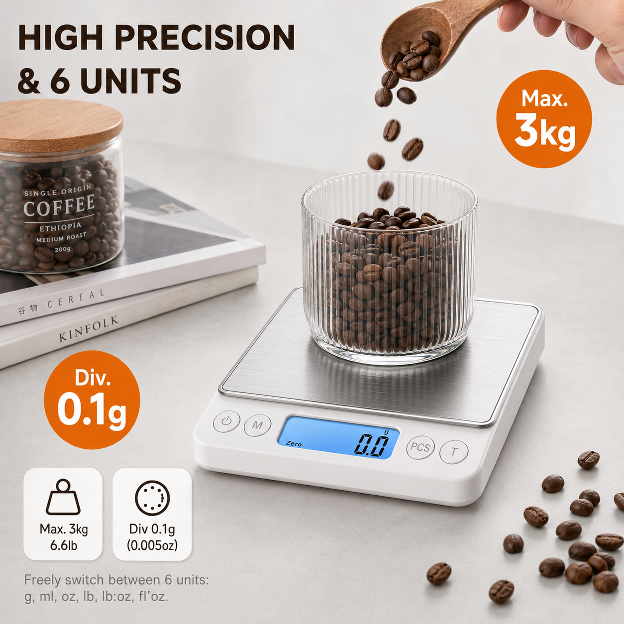 5kg/1g Digital Kitchen Scale,  - Kitchen Baking Scale บทวิจารณ์และราคา
