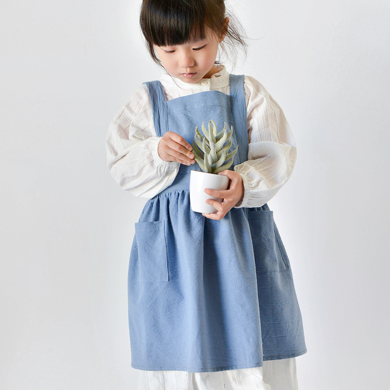 Kids Cotton Apron Dress Parent - Baking Kitchen For Kids บทวิจารณ์และราคา