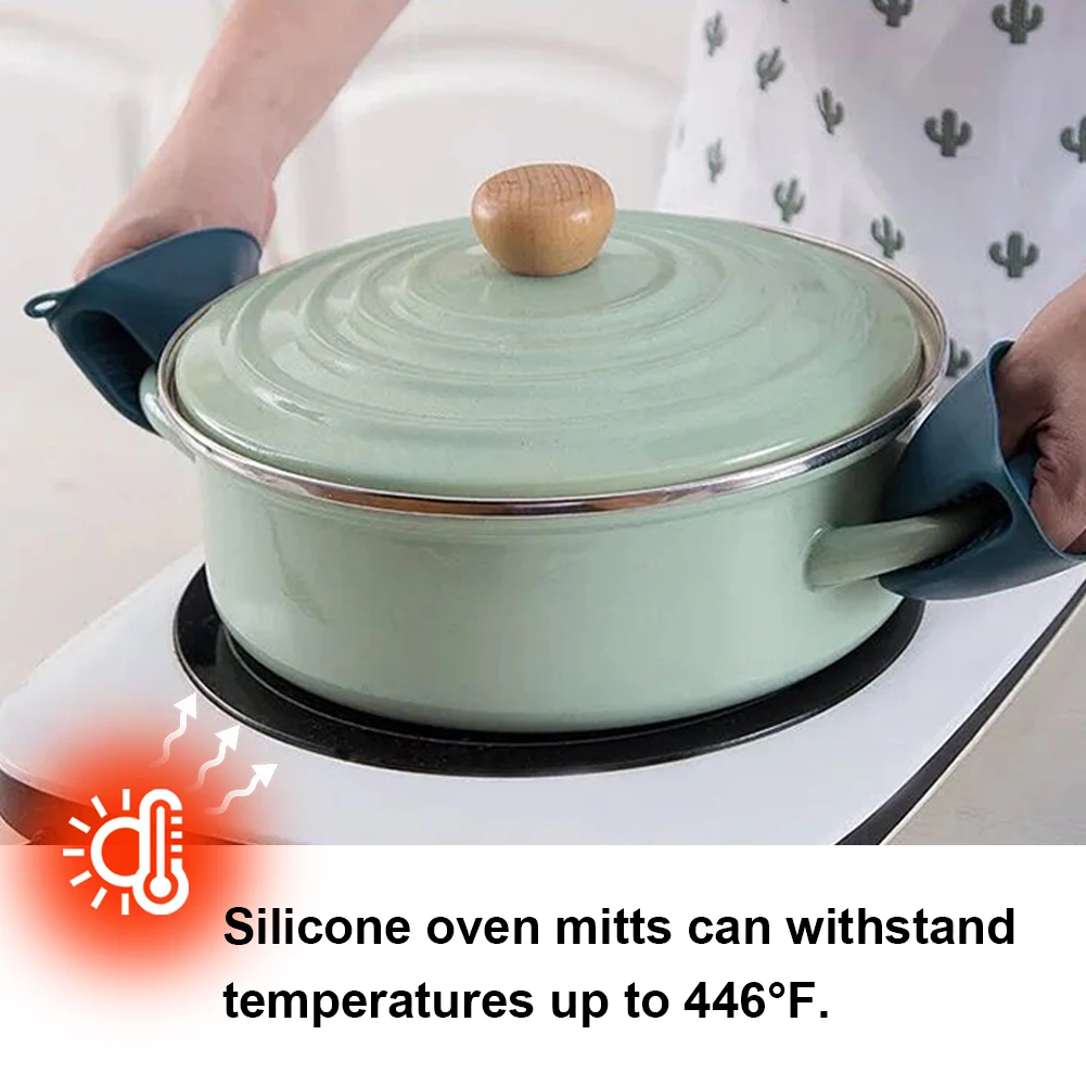 Silicone Oven Mitts Heat Resis - Kitchen Baking Ware บทวิจารณ์และราคา