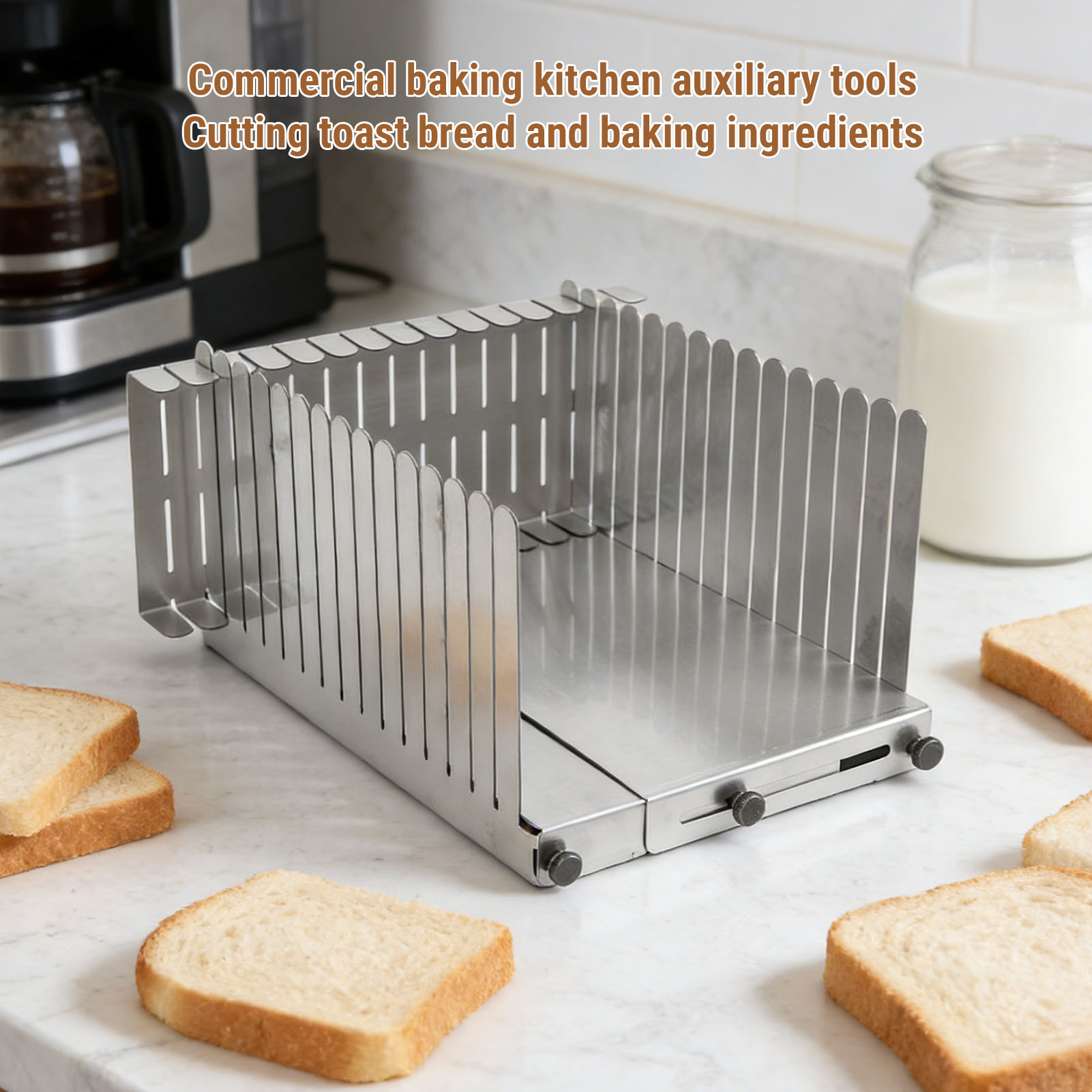 Bread Slicing Guide Stainless  - Commercial Kitchen For Baking บทวิจารณ์และราคา