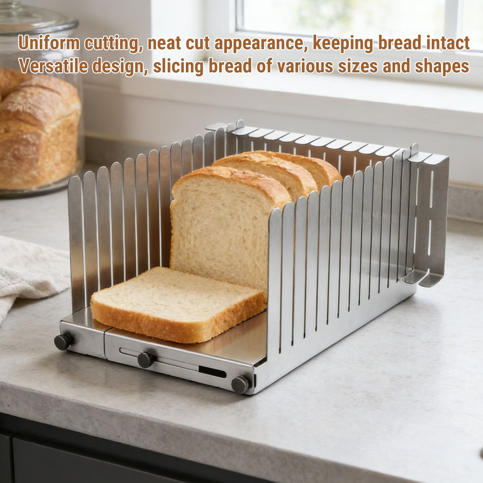 Bread Slicing Guide Stainless  - Commercial Kitchen For Baking บทวิจารณ์และราคา