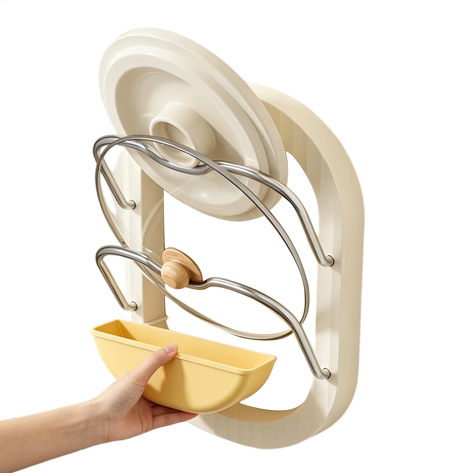 Pot Lid Rack 2-Tier Wall Mount - Kitchen Baking Drawer บทวิจารณ์และราคา