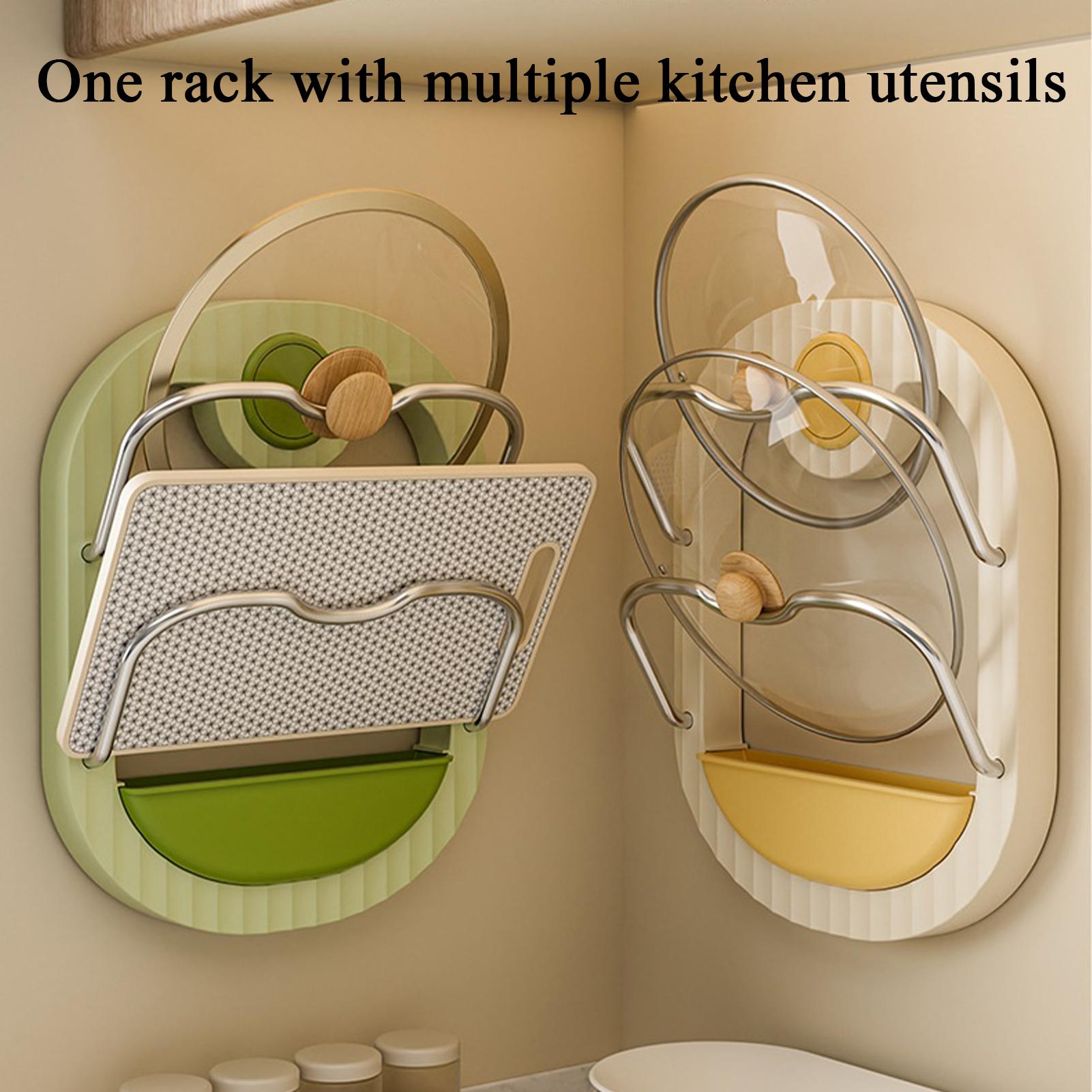 Pot Lid Rack 2-Tier Wall Mount - Kitchen Baking Drawer บทวิจารณ์และราคา