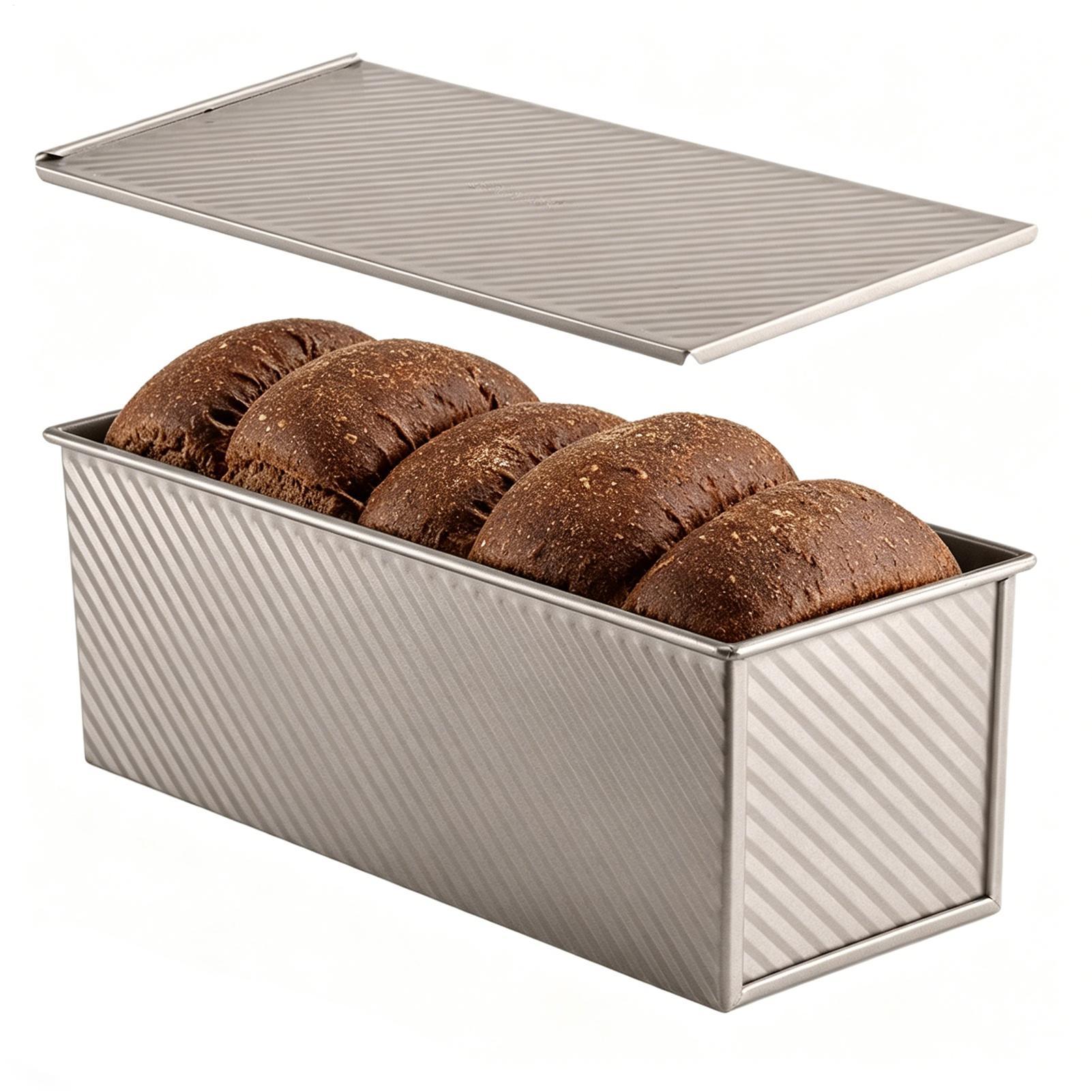 Loaf Pan With Lid Corrugated C - Kitchen Baking Tins บทวิจารณ์และราคา