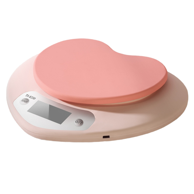 ABBZ-Portable Pink Heart-Shape - Kitchen Baking Scale บทวิจารณ์และราคา