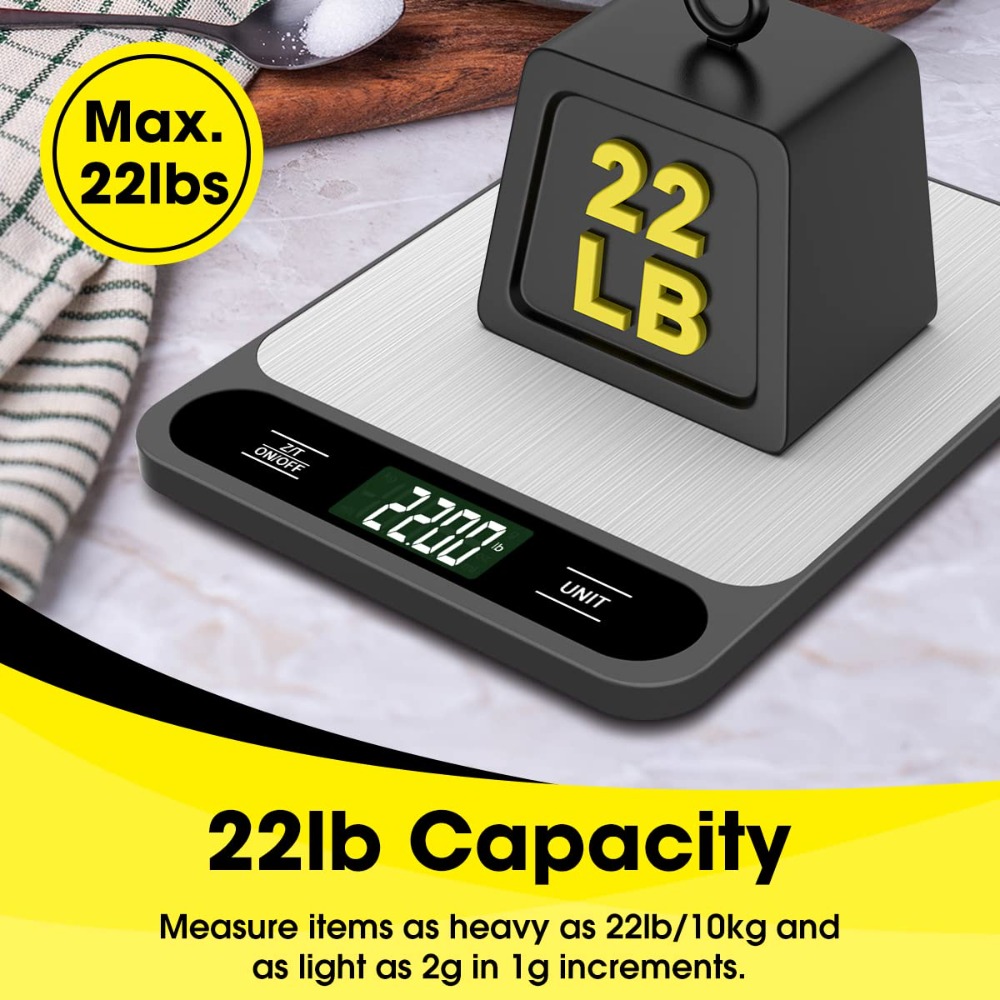 Mik-Nana Food Scale, 10kg/22lb - Kitchen Baking Scale บทวิจารณ์และราคา