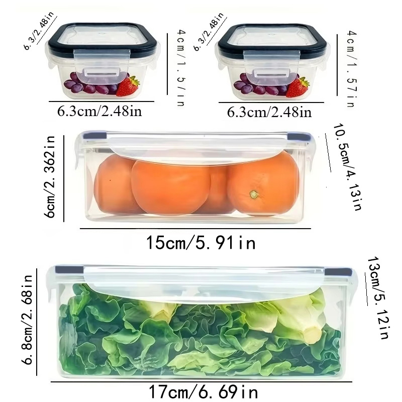 8Pcs Set Includes 4 Containers - Kitchen Baking Tins บทวิจารณ์และราคา