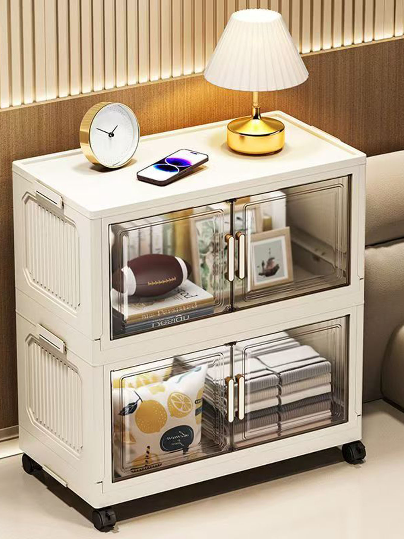 Storage Cabinet Folding Storag - Kitchen Baking Tray Storage บทวิจารณ์และราคา