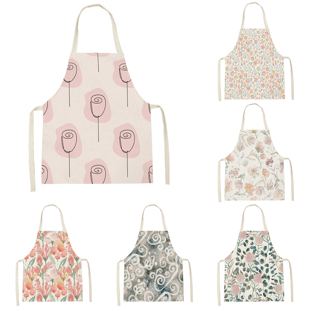Pink tulip kitchen apron Clean - Baking Kitchen For Kids บทวิจารณ์และราคา
