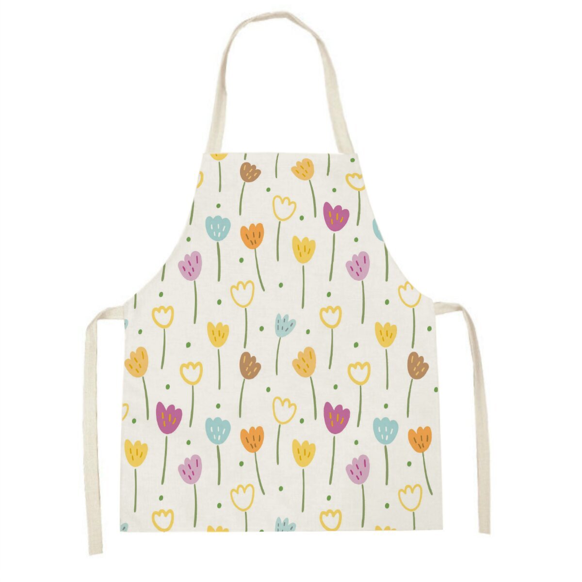 Pink tulip kitchen apron Clean - Baking Kitchen For Kids บทวิจารณ์และราคา