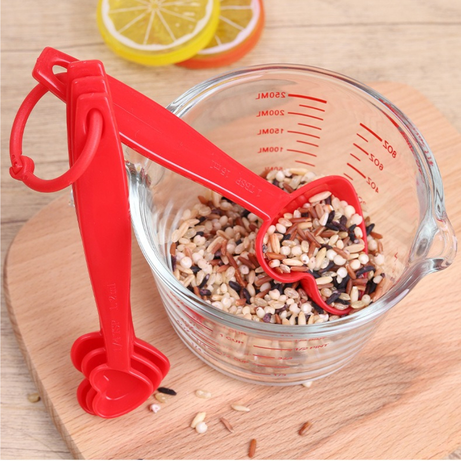 Plastic heart-shaped measuring - Kitchen Baking Scale บทวิจารณ์และราคา