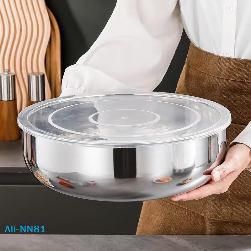 【N】Stainless Steel Mixing Bowl - Commercial Kitchen For Baking บทวิจารณ์และราคา