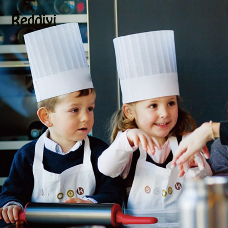 10 Pce Kids Kitchen Hats Kinde - Baking Kitchen For Kids บทวิจารณ์และราคา
