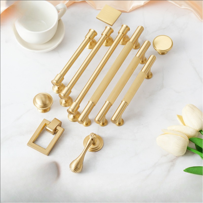 Solid Brass Cabinet Handle/Min - Kitchen Baking Drawer บทวิจารณ์และราคา