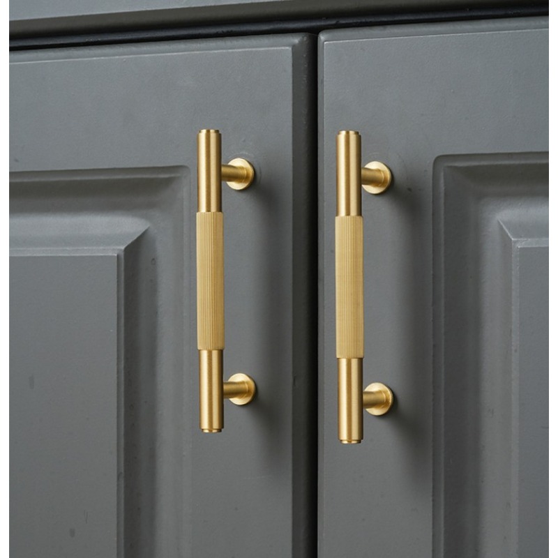 Solid Brass Cabinet Handle/Min - Kitchen Baking Drawer บทวิจารณ์และราคา