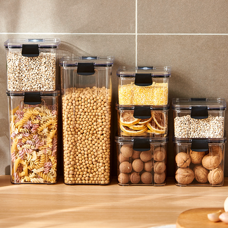 Sealed Jars Kitchen Grain Stor - Kitchen Baking Tray Storage บทวิจารณ์และราคา