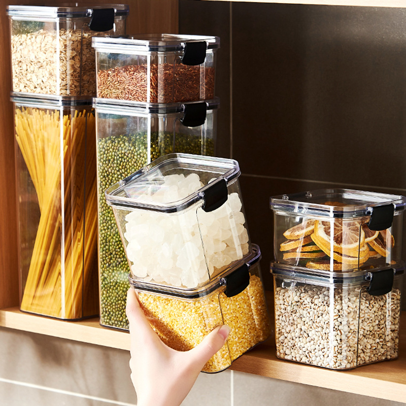 Sealed Jars Kitchen Grain Stor - Kitchen Baking Tray Storage บทวิจารณ์และราคา