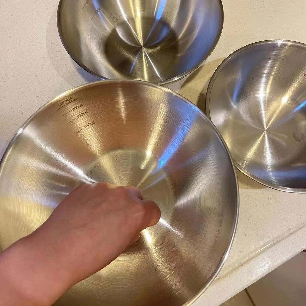 1-3 Stainless Steel Bowl Set w - Kitchen Baking Scale บทวิจารณ์และราคา