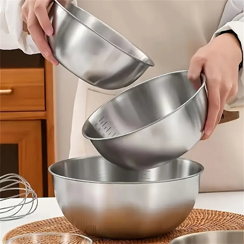 1-3 Stainless Steel Bowl Set w - Kitchen Baking Scale บทวิจารณ์และราคา