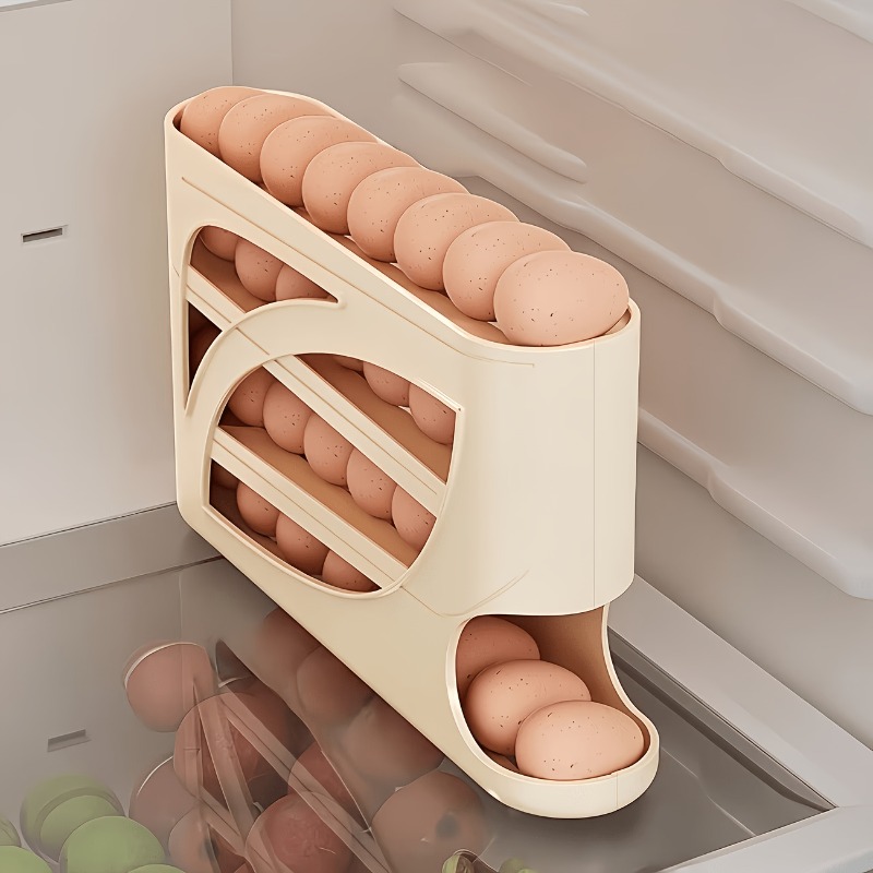 1Pcs Auto Rolling Egg Dispense - Kitchen Baking Tins บทวิจารณ์และราคา