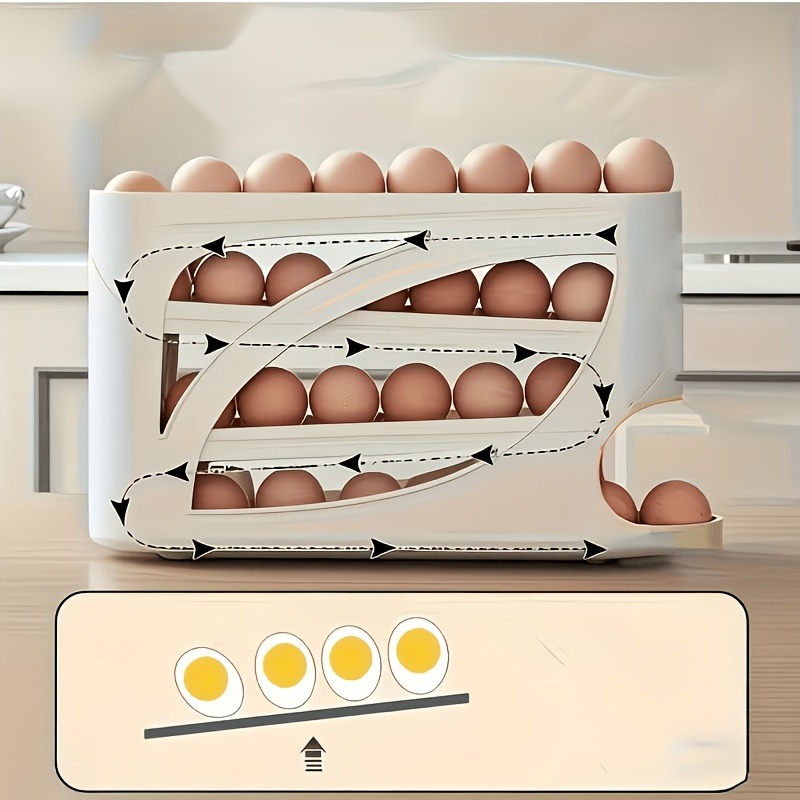 1Pcs Auto Rolling Egg Dispense - Kitchen Baking Tins บทวิจารณ์และราคา