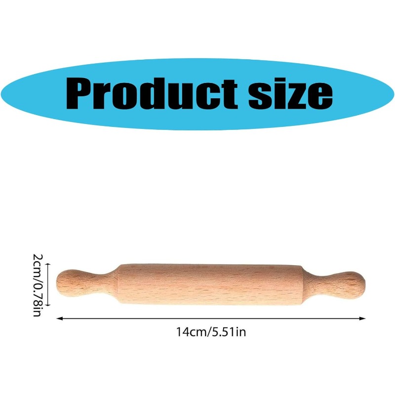 Wooden Mini Rolling Pin for Ki - Baking Kitchen For Kids บทวิจารณ์และราคา