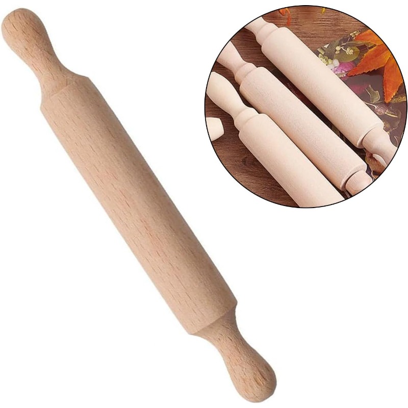 Wooden Mini Rolling Pin for Ki - Baking Kitchen For Kids บทวิจารณ์และราคา