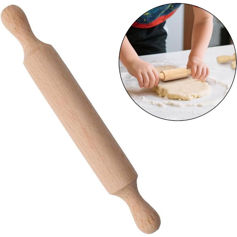 Wooden Mini Rolling Pin for Ki - Baking Kitchen For Kids บทวิจารณ์และราคา
