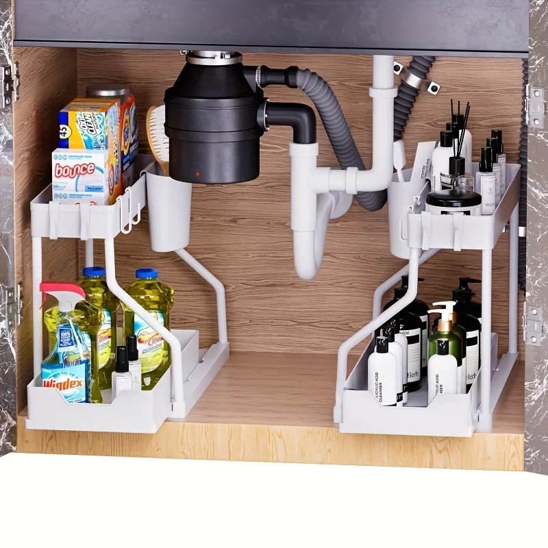 Under Sink Organizer Space Sav - Kitchen Baking Tray Storage บทวิจารณ์และราคา