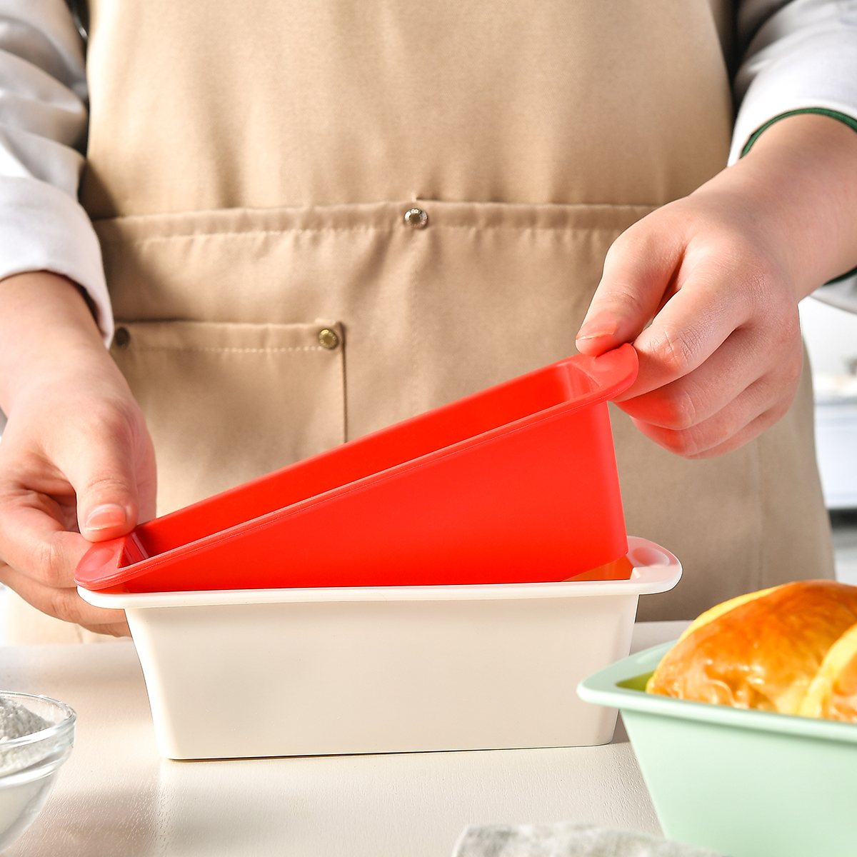 1/4Pcs Household Rectangular S - Kitchen Baking Ware บทวิจารณ์และราคา