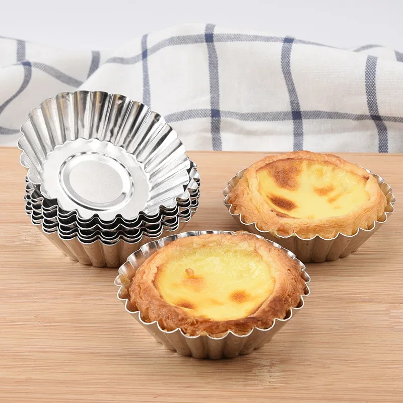 Aluminum 7cm Egg Tart Molds St - Kitchen Baking Tins บทวิจารณ์และราคา