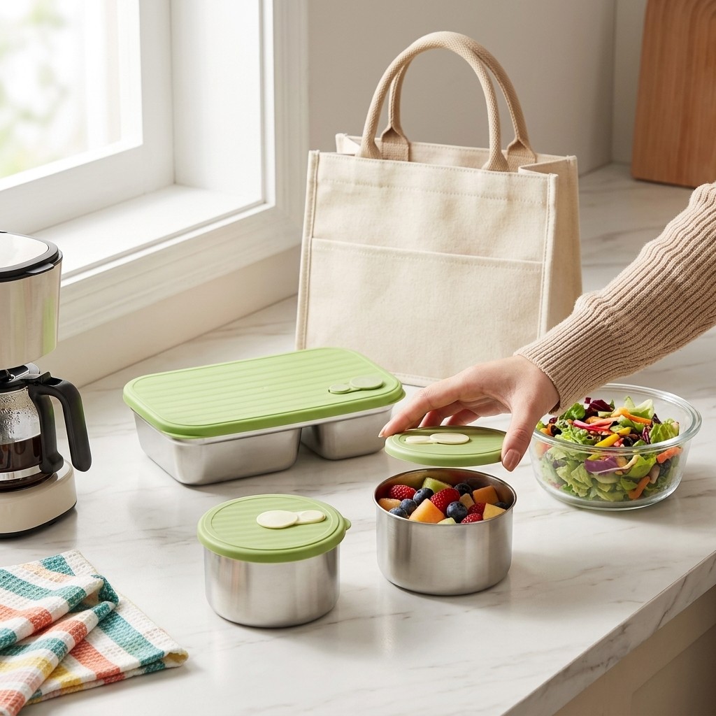 Microwave Safe 304 Stainless S - Kitchen Baking Tray Storage บทวิจารณ์และราคา