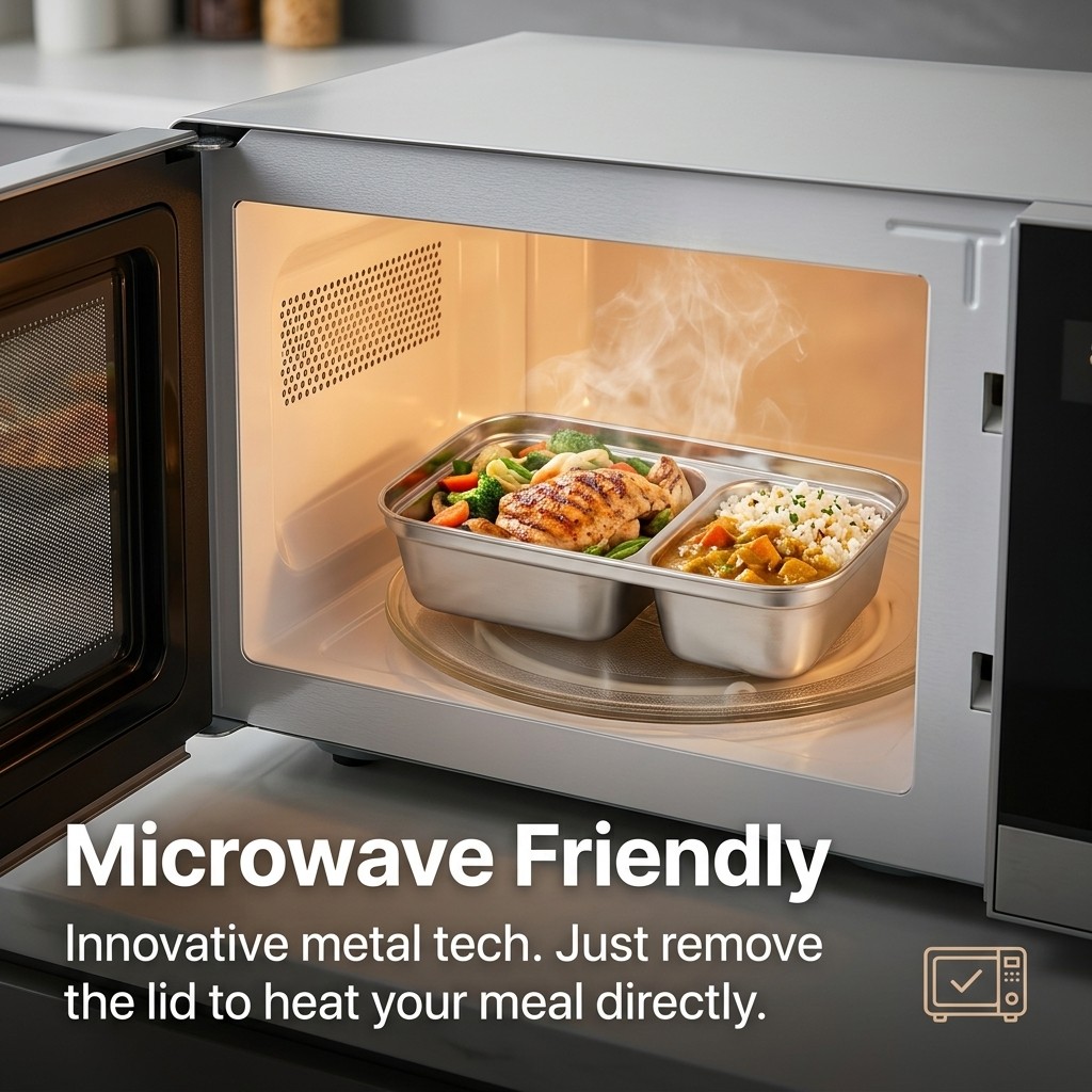 Microwave Safe 304 Stainless S - Kitchen Baking Tray Storage บทวิจารณ์และราคา