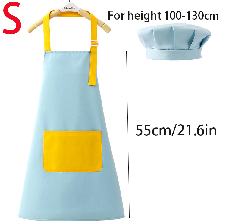 Kids Apron and Chef Hat Set Ad - Baking Kitchen For Kids บทวิจารณ์และราคา