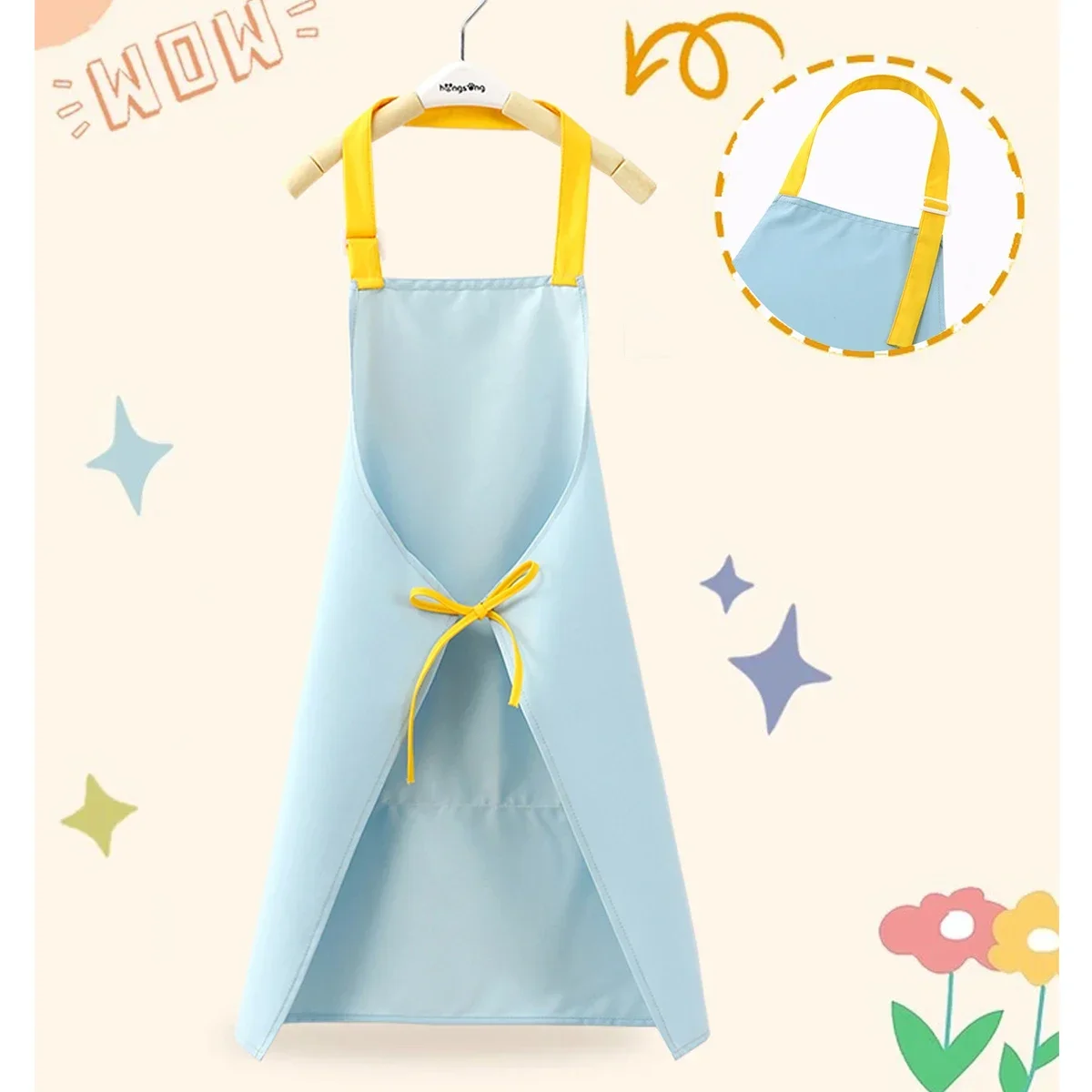 Kids Apron and Chef Hat Set Ad - Baking Kitchen For Kids บทวิจารณ์และราคา
