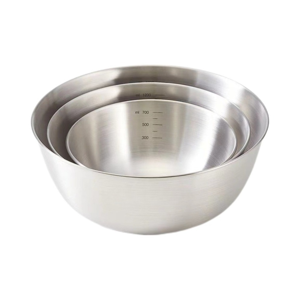 3pcs Stainless Steel Bowl Set  - Kitchen Baking Scale บทวิจารณ์และราคา