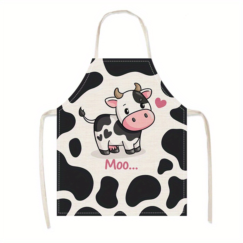 1pc Cute Cartoon Cow Print Kit - Baking Kitchen For Kids บทวิจารณ์และราคา