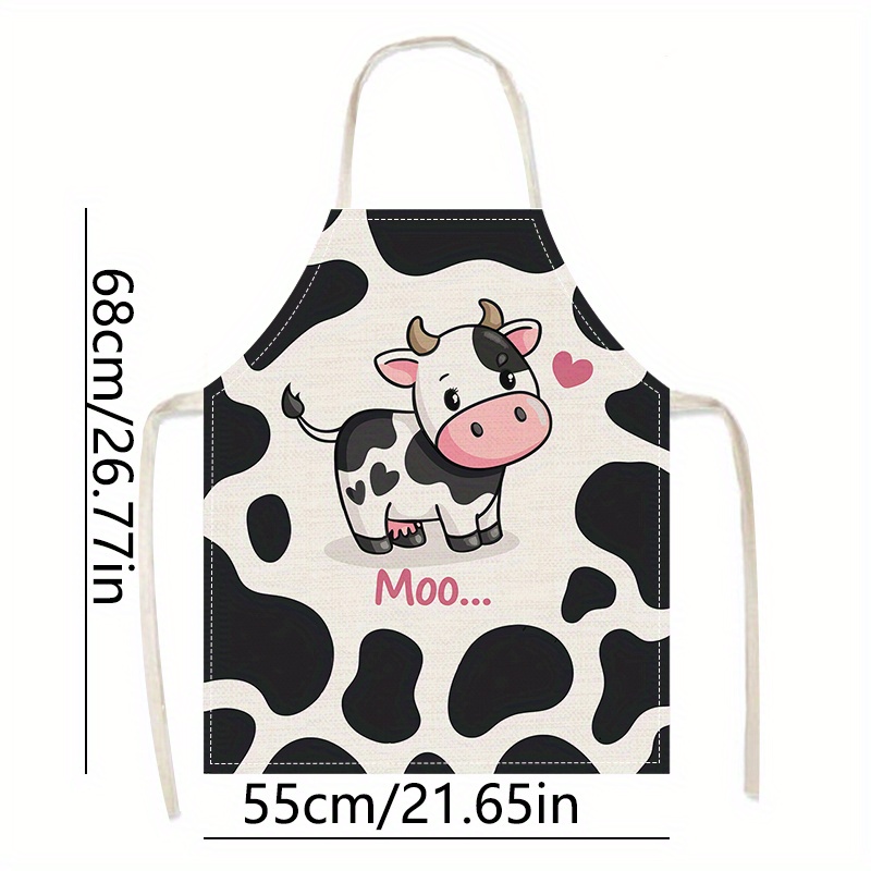 1pc Cute Cartoon Cow Print Kit - Baking Kitchen For Kids บทวิจารณ์และราคา