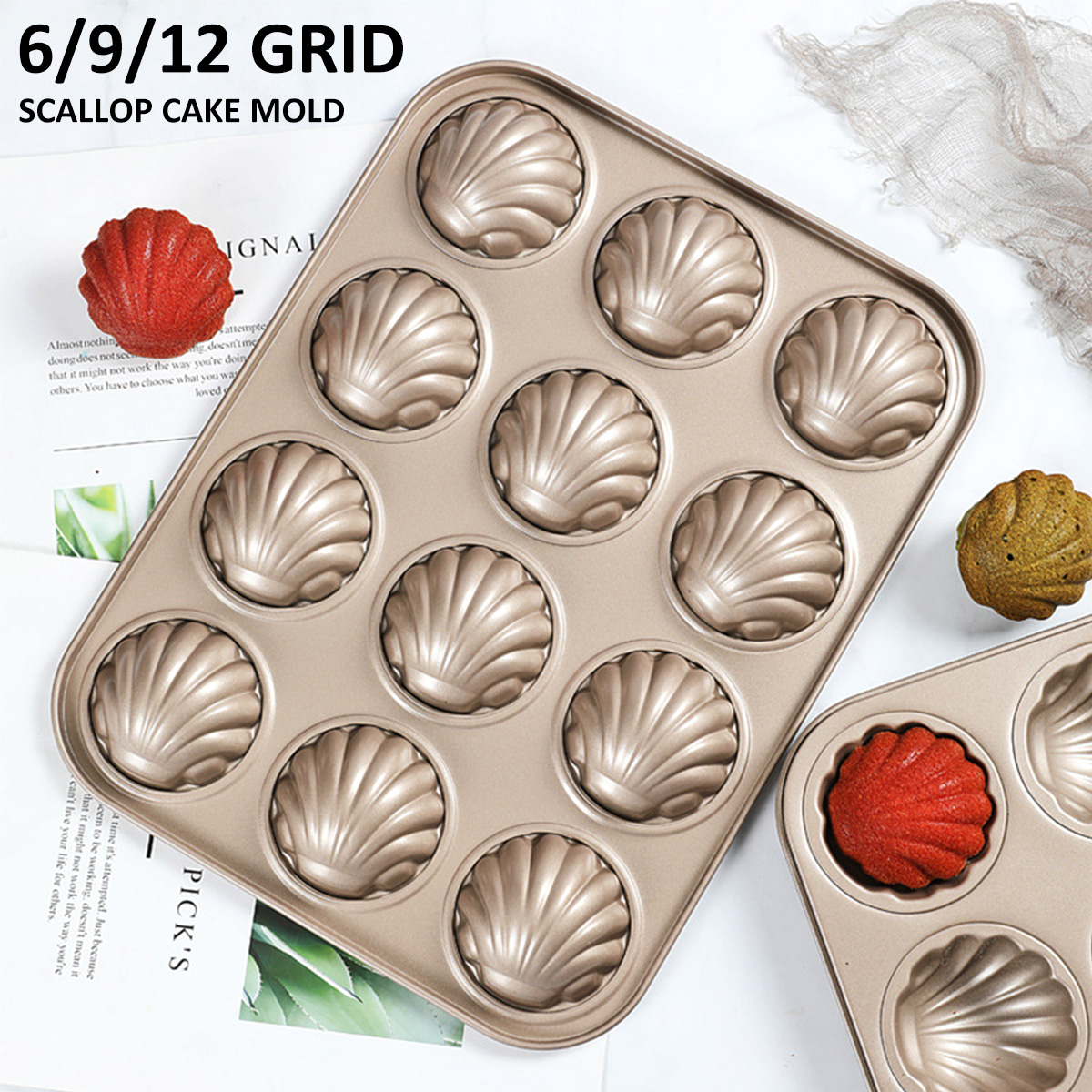 Madeleine Mold Shell Shape Bak - Kitchen Baking Ware บทวิจารณ์และราคา
