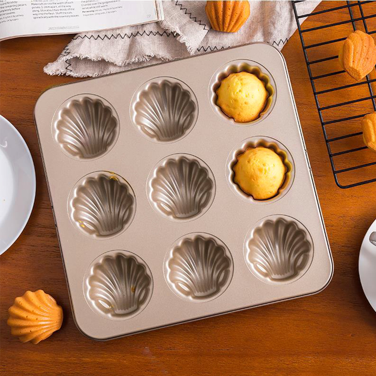 Madeleine Mold Shell Shape Bak - Kitchen Baking Ware บทวิจารณ์และราคา