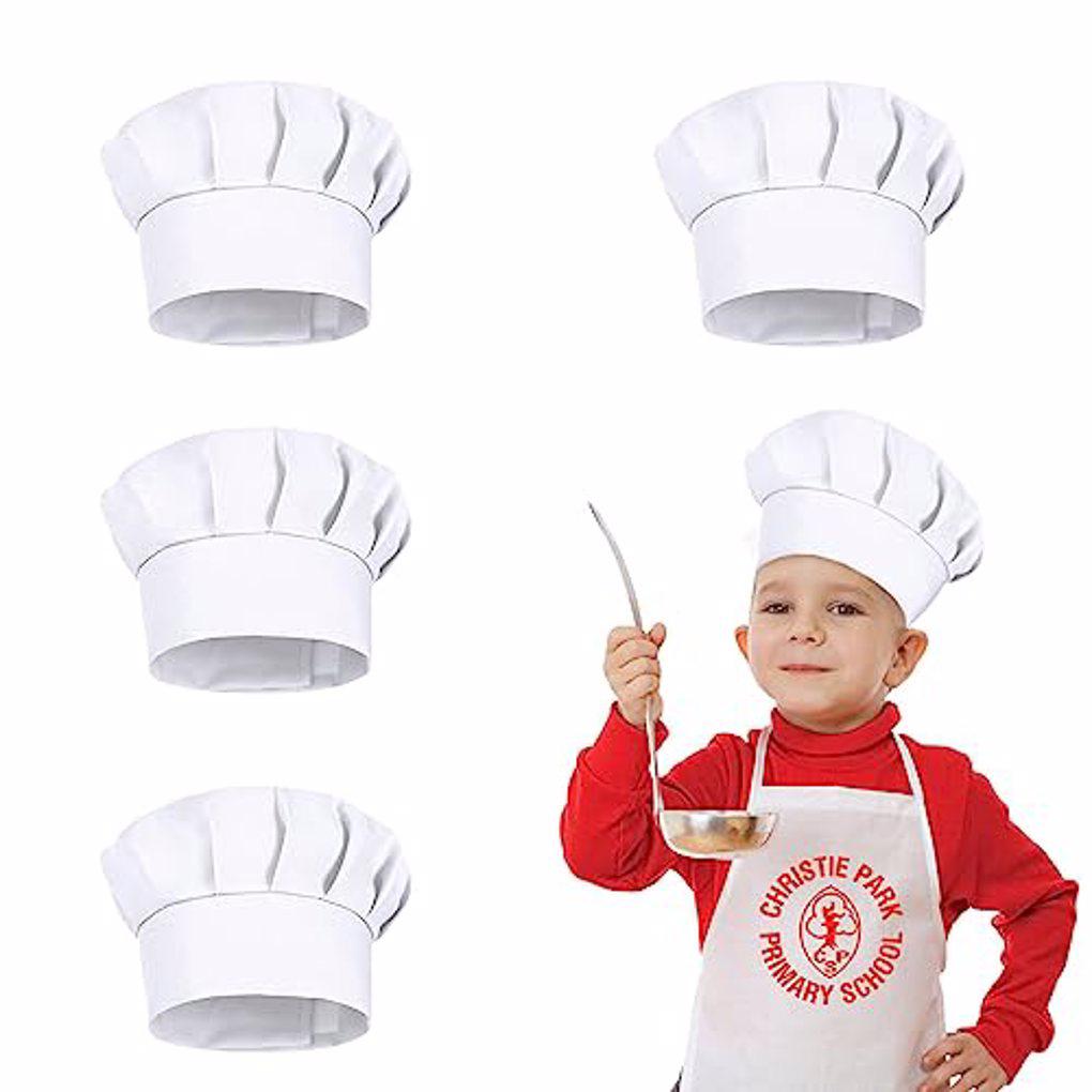 4PCS White Party Cap Hat Costu - Baking Kitchen For Kids บทวิจารณ์และราคา